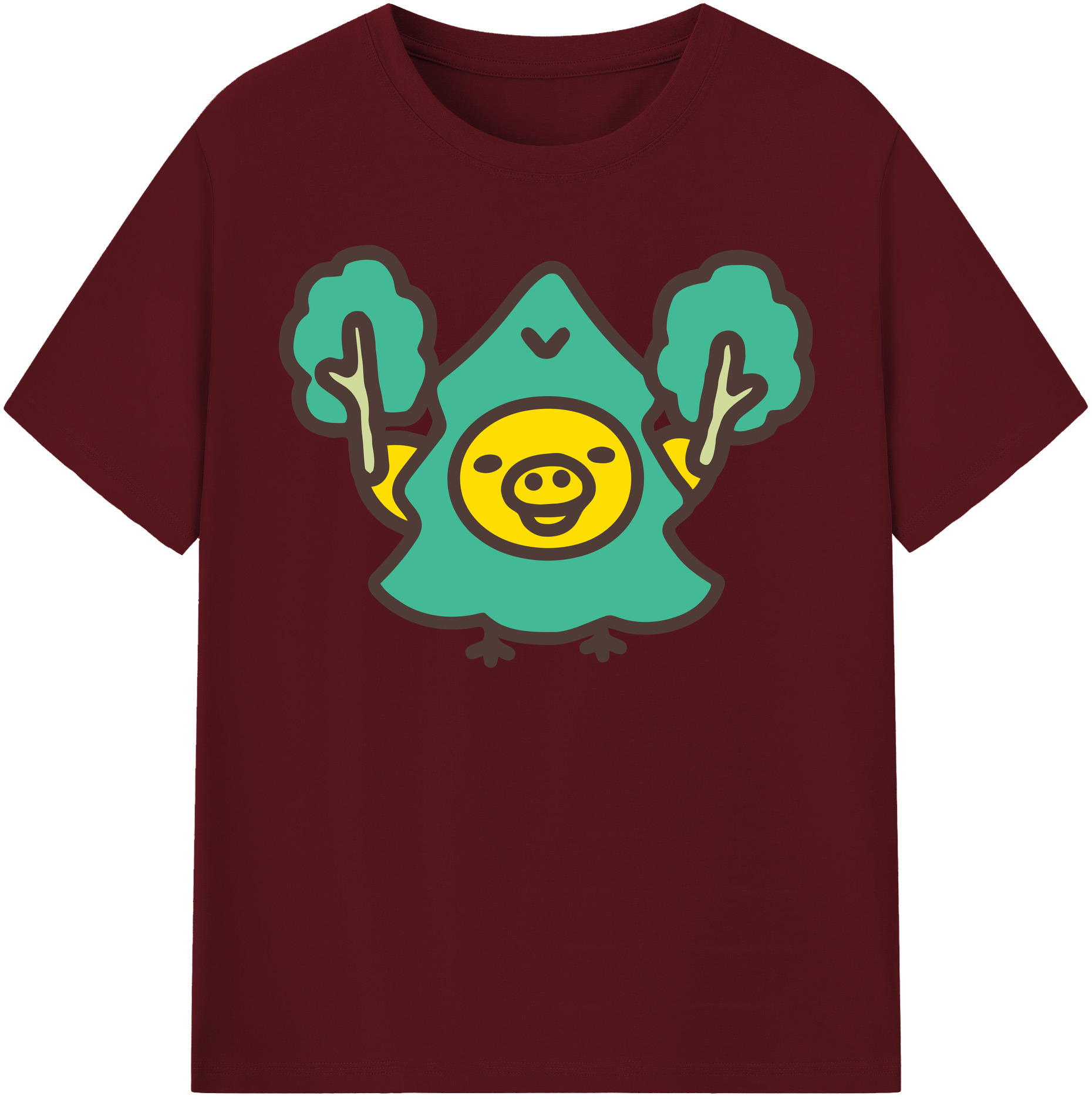 （画像用） リラックマ リラックマ キイロイトリ Rilakkuma Korilakkuma Kiiroitori 綿100％半袖Tシャツ（フロントプリント）